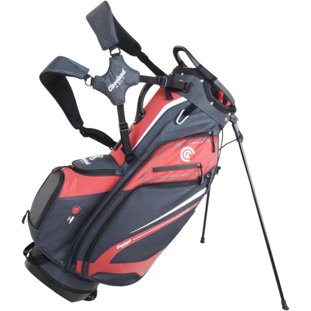 imageCleveland Golf Lightweight Stand BagRedCharcoal
